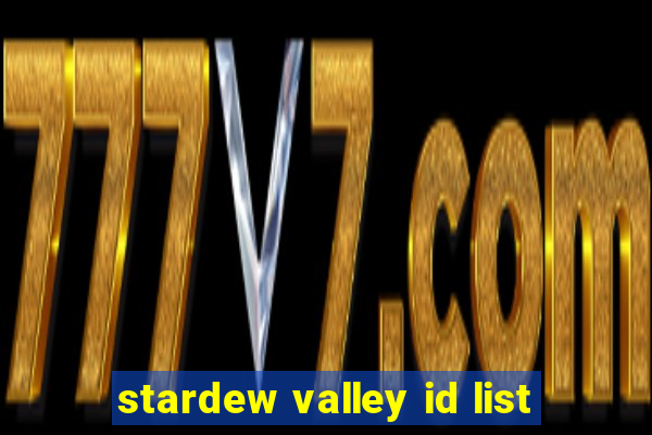 stardew valley id list